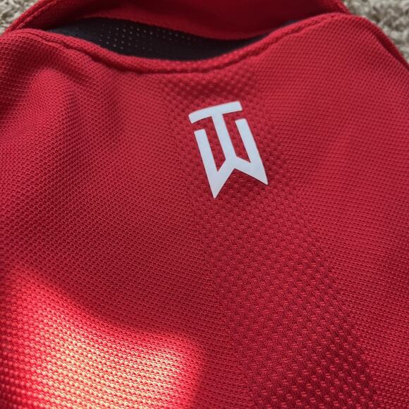 Nike Tiger Woods Collection Golf Polo Shirt Mens XXL Red Dri-Fit Adv Short Sleev - Picture 2 of 9